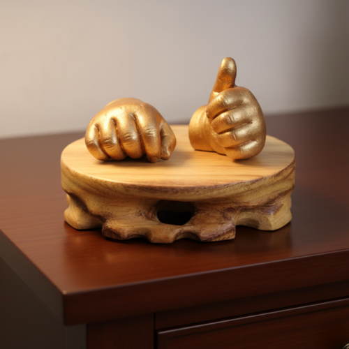 Carved Wooden Display